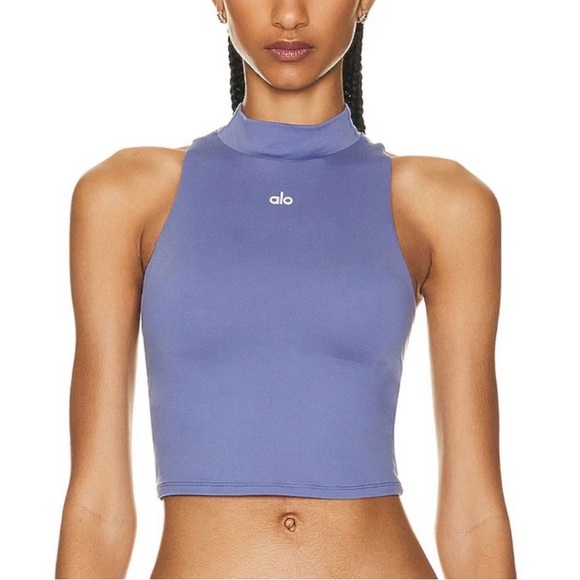 ALO Yoga Tops - ALO That Shelf Bra Alosoft Tank in Blue -Small